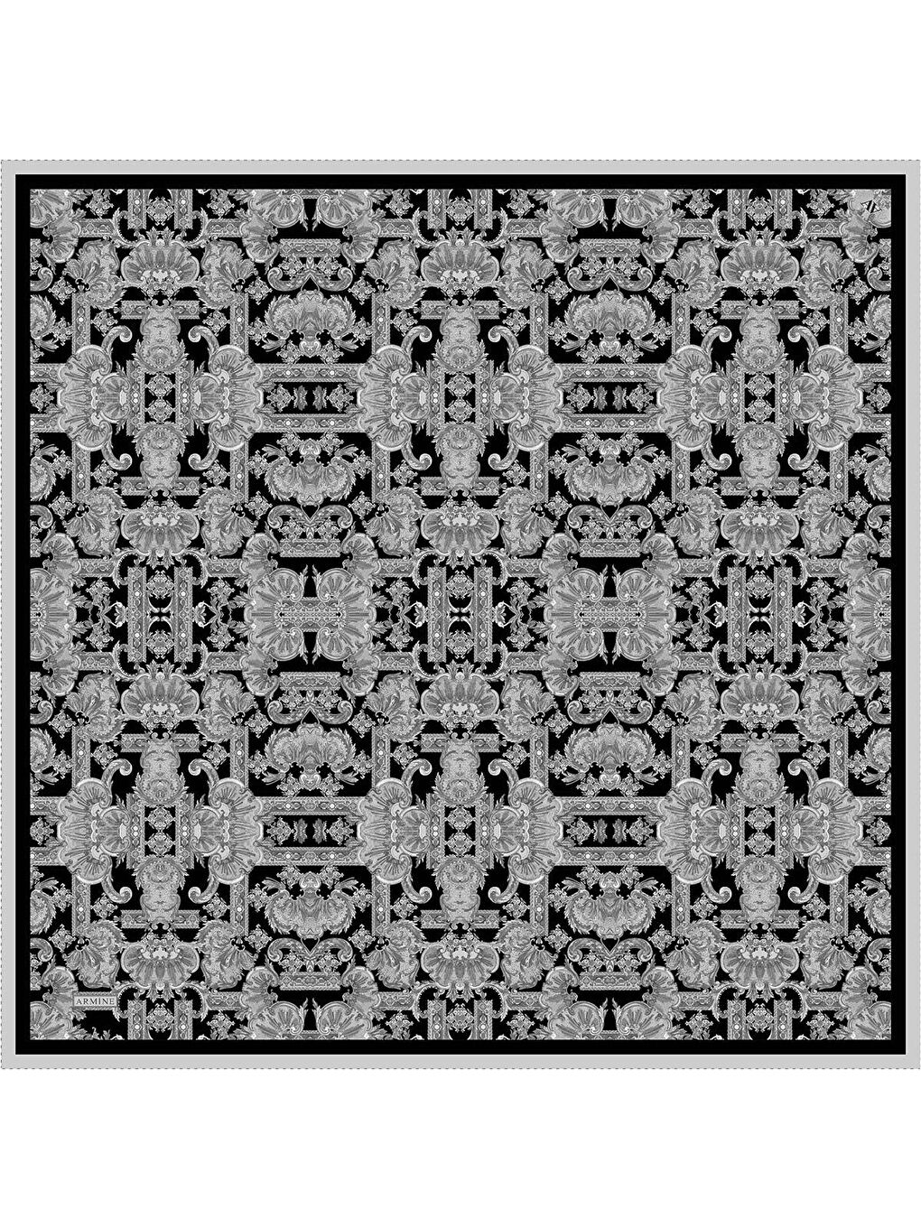 Siyah Saf İpek Sura Eşarp 9416D 86