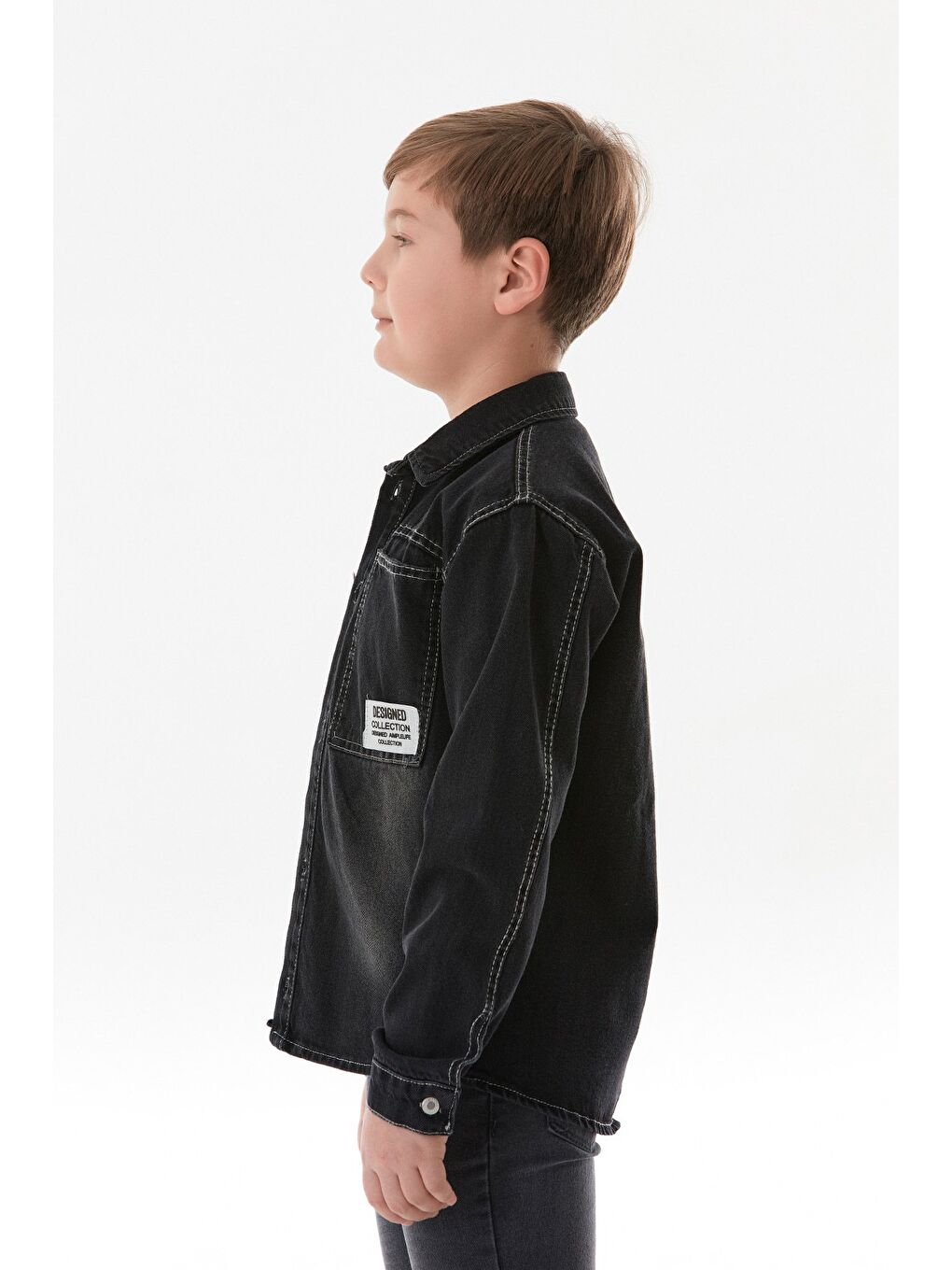 Siyah Yazı Baskılı Cepli 2 Li Erkek Çocuk Takım-1