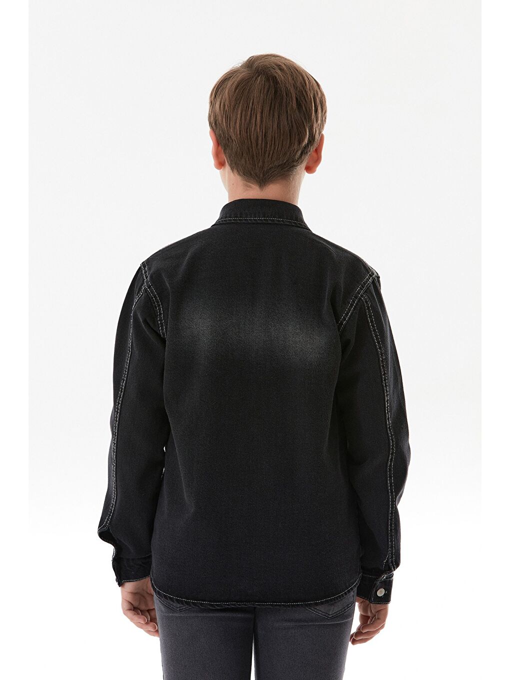 Siyah Yazı Baskılı Cepli 2 Li Erkek Çocuk Takım-3