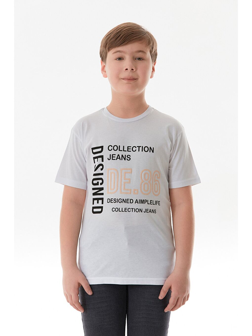 Siyah Yazı Baskılı Cepli 2 Li Erkek Çocuk Takım-4