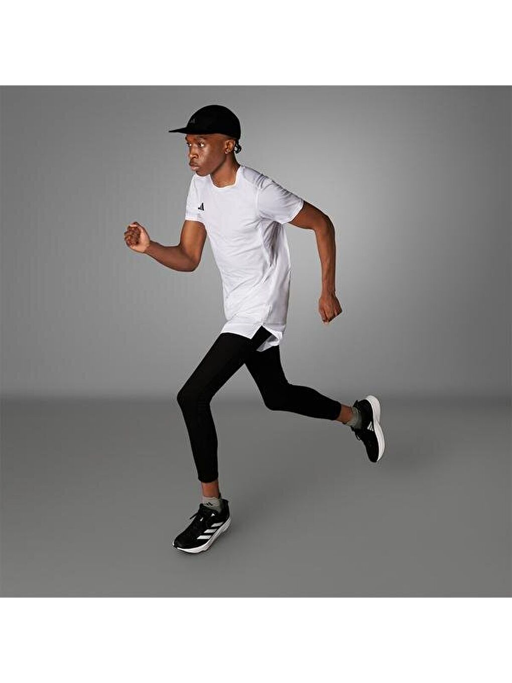 Adizero Essentials Erkek Beyaz Yuvarlak Yaka Tişört-4