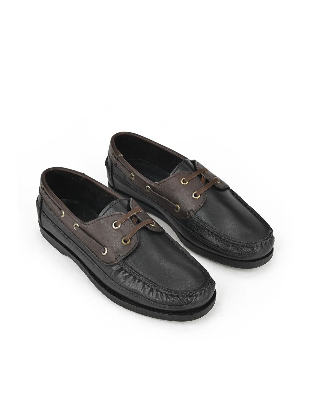 Karışık Hakiki Deri Erkek Ayakkabı 131744Z29112 Siyah-Kahve-4