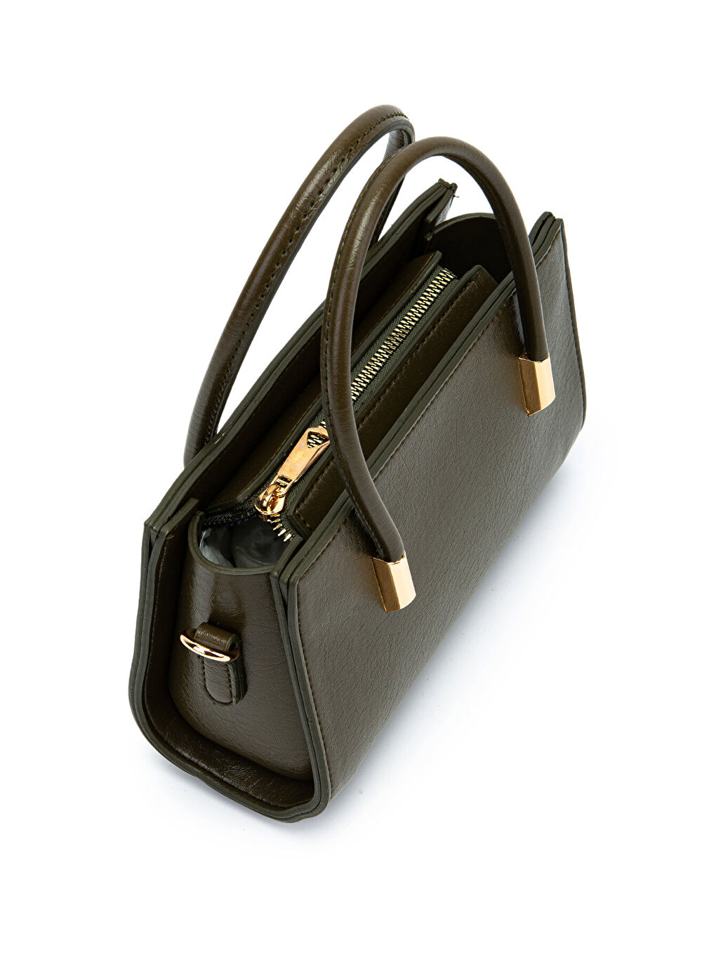 Gold Detay Sabit Askılı Kadın Çapraz Çanta Siena Haki-1