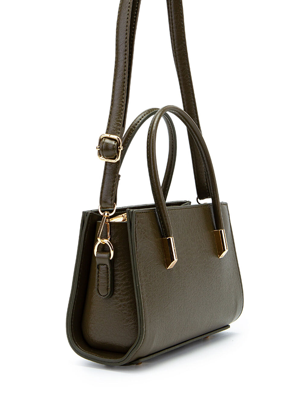 Gold Detay Sabit Askılı Kadın Çapraz Çanta Siena Haki-2