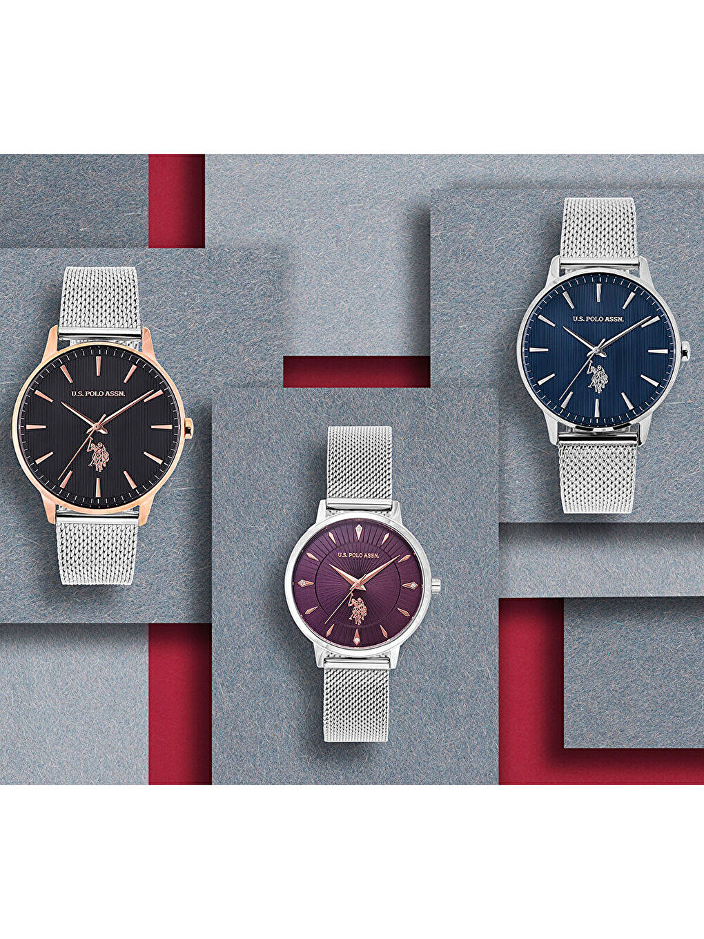 Gri USPA1023-07 Erkek Kol Saati-3