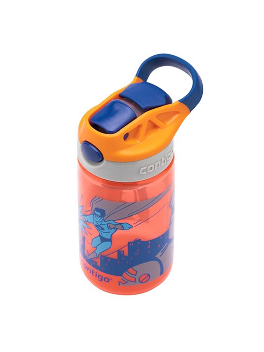 Contigo Turkuaz-Kırmızı Matara Gizmo Flip 420 Ml Süper Kahraman 1000 0745 - 5