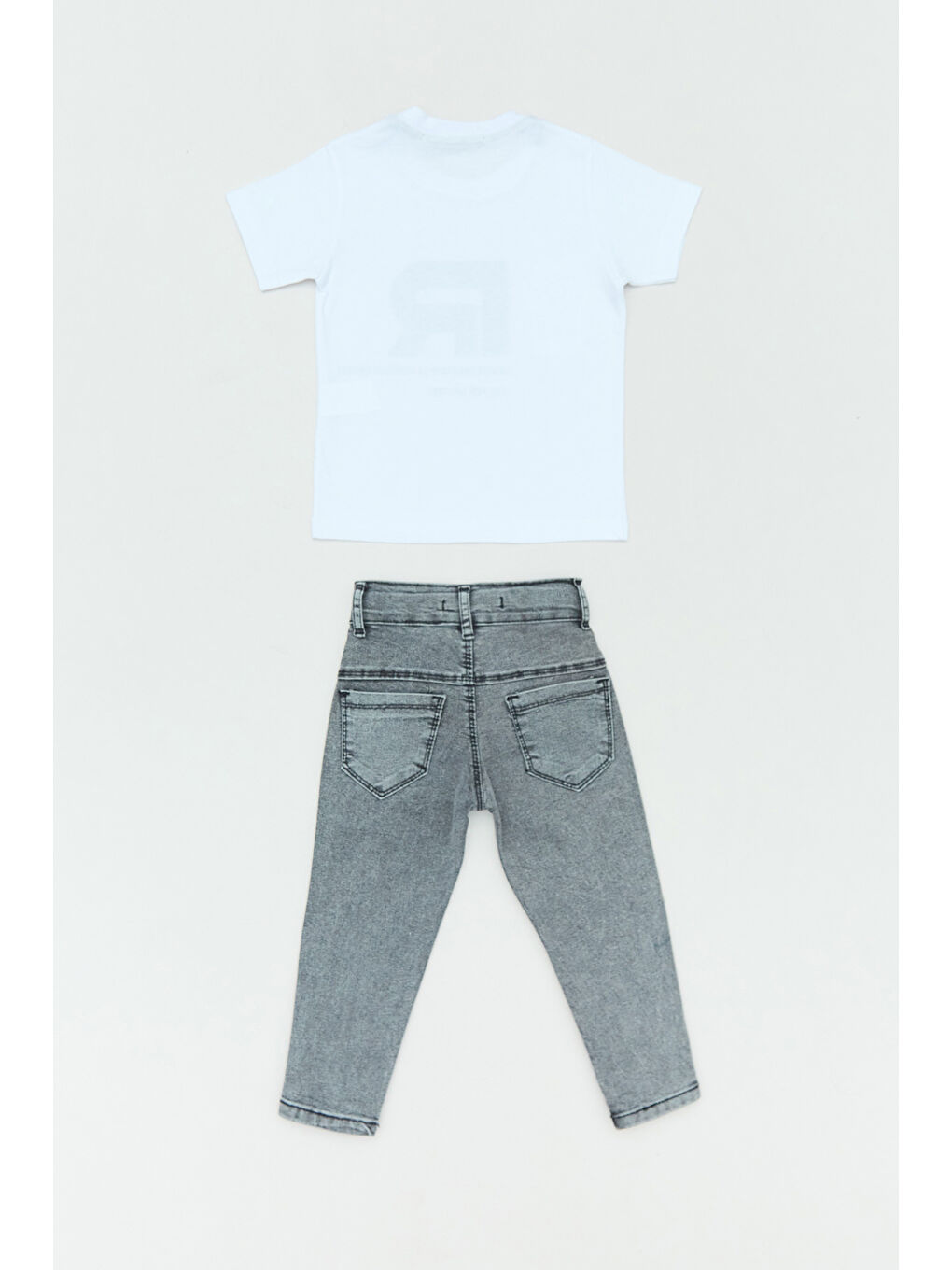 Siyah %100 Pamuk Yazı Baskılı Çıtçıtlı 3 Lü Erkek Çocuk Takım-3