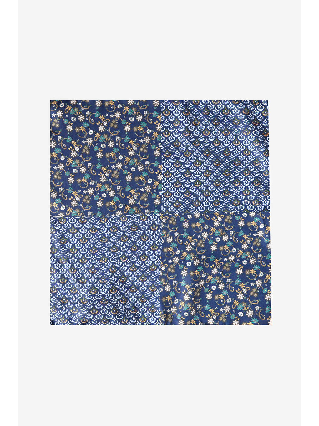 Erkek Lacivert-Bej Mendil-1