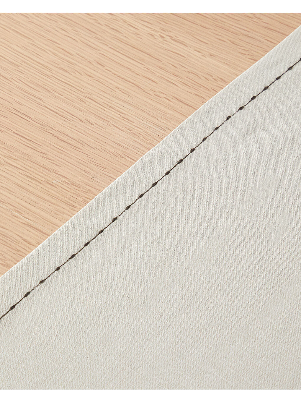 Rustic Linen Pamuk Runner 40x140 cm Bej-1