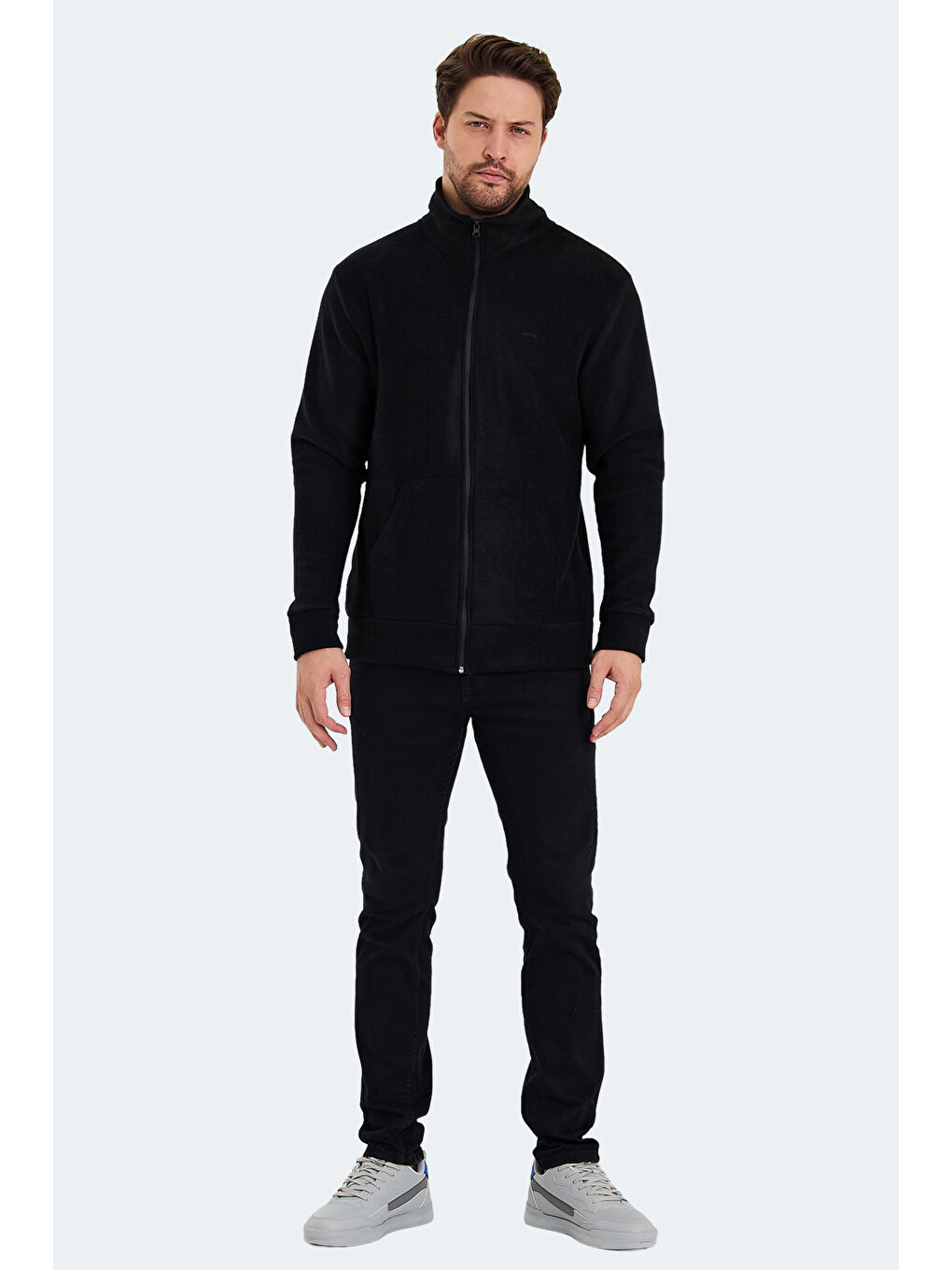 SANSA  Fermuarlı Sweatshirt Siyah-6