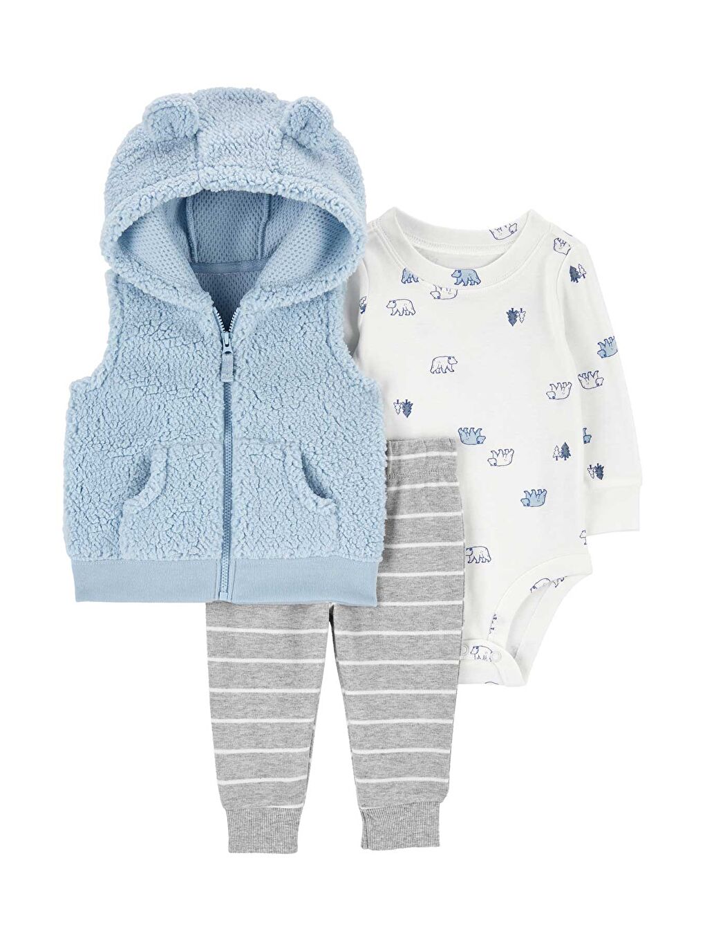 Carter's Karişik Erkek Bebek Yelekli Set 3'lü Paket