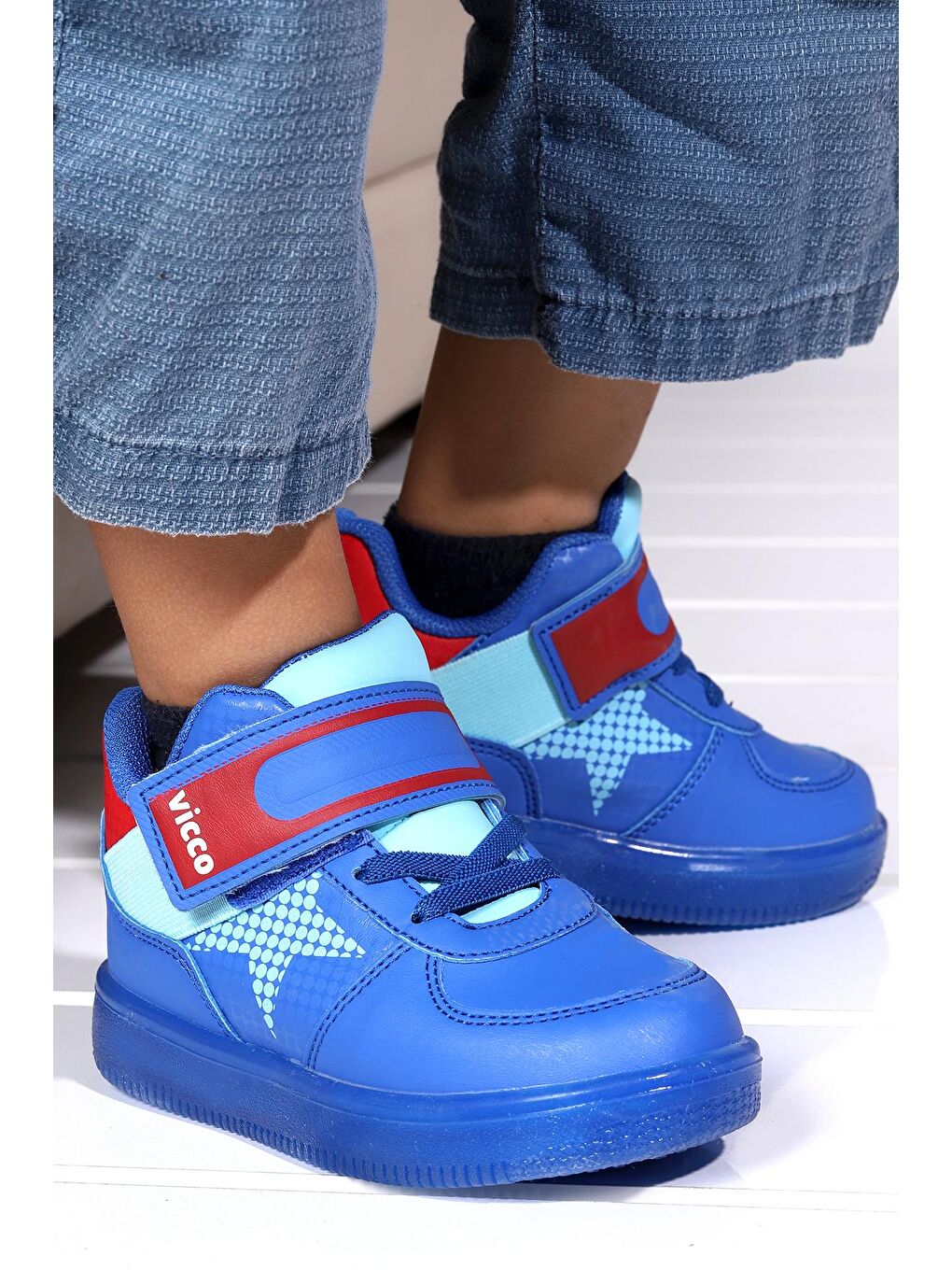 Mavi Magic Kız/Erkek Çocuk Işıklı Bot Ayakkabı 220.B20K.106-1