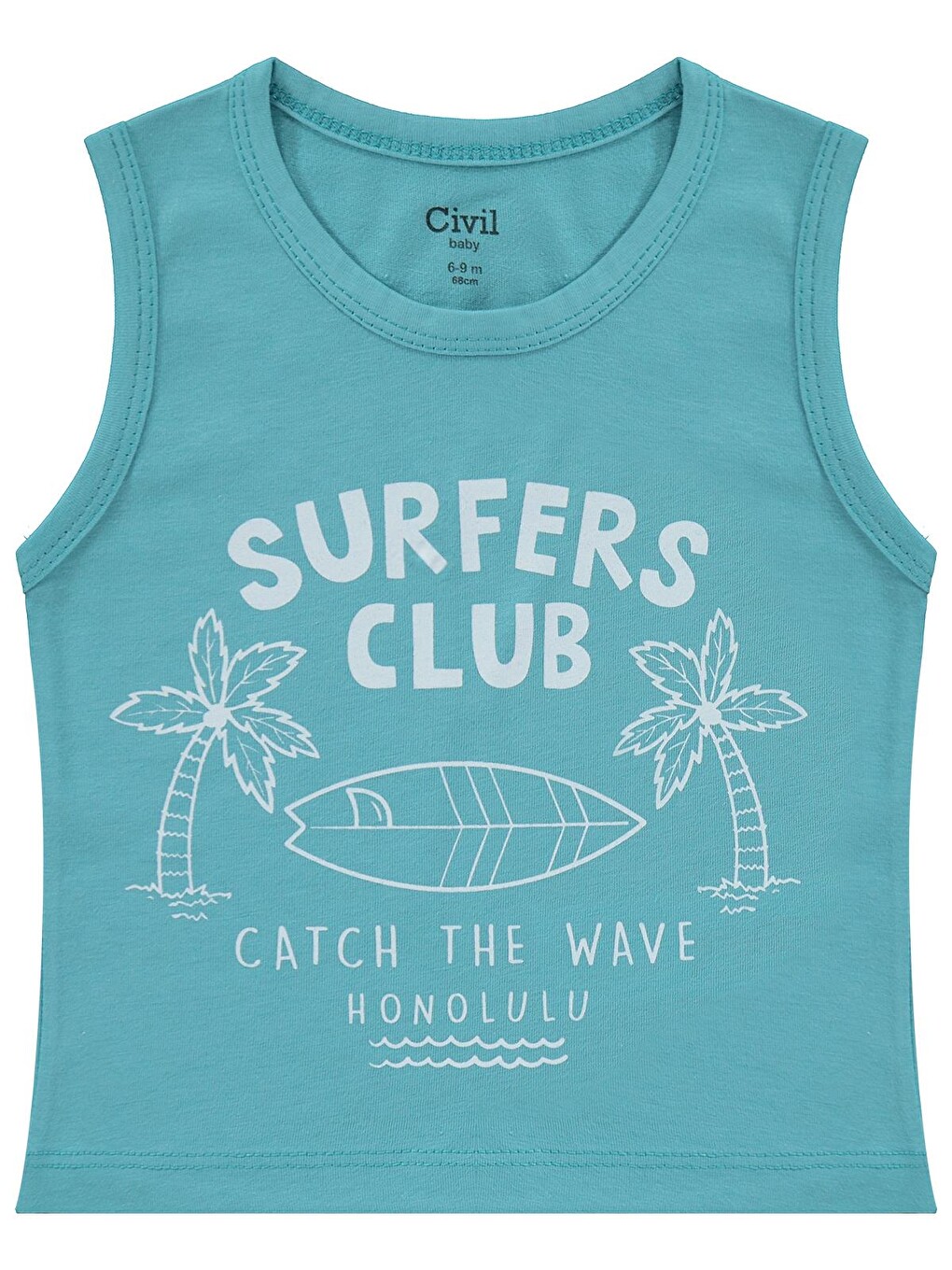 Petrol Baby Surfers Club Baskılı 6-18 Ay Takım - Yeşil-2