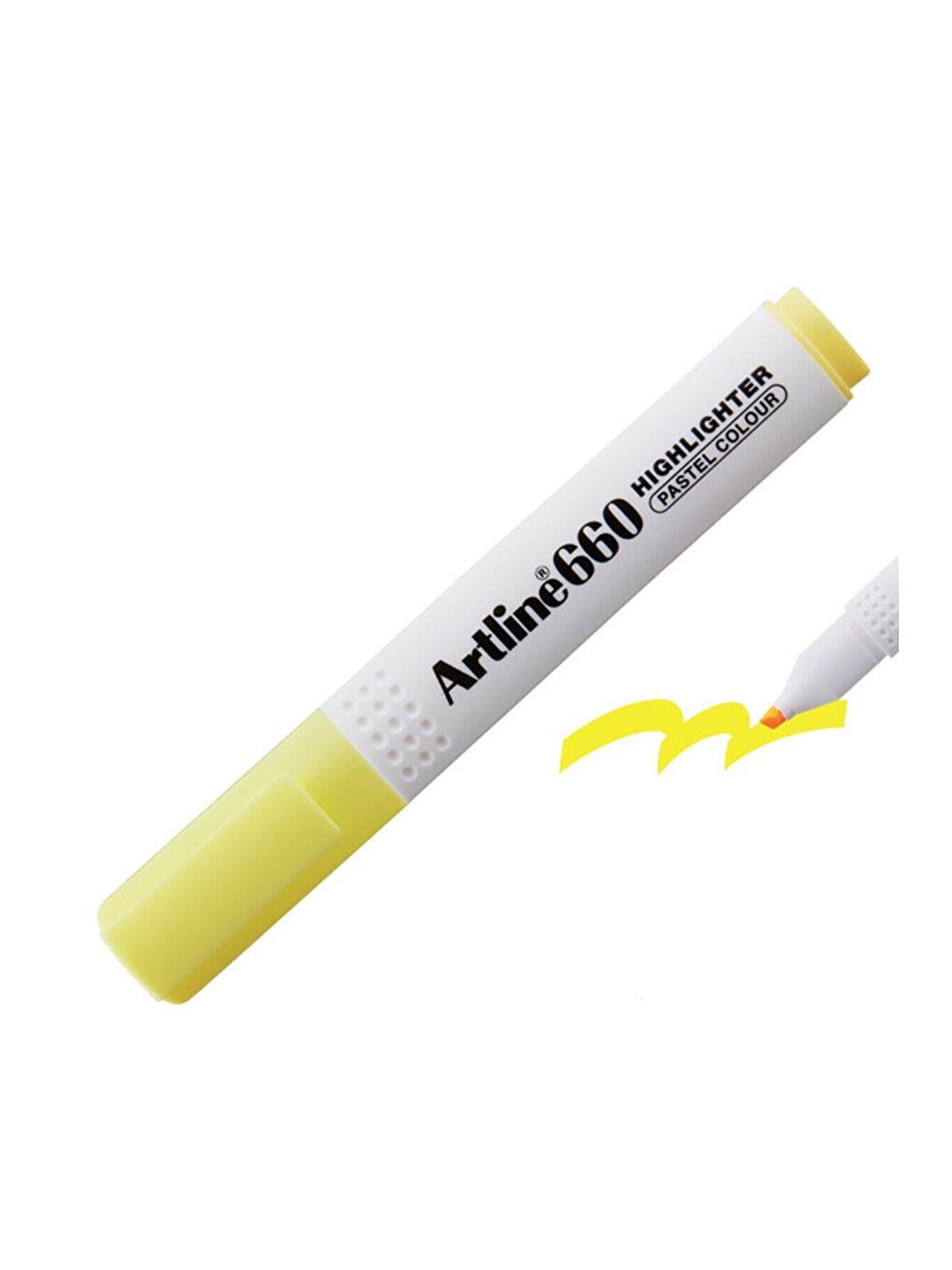 Artline Pastel Sarı 660 Fosforlu Kalem Kesik Uç