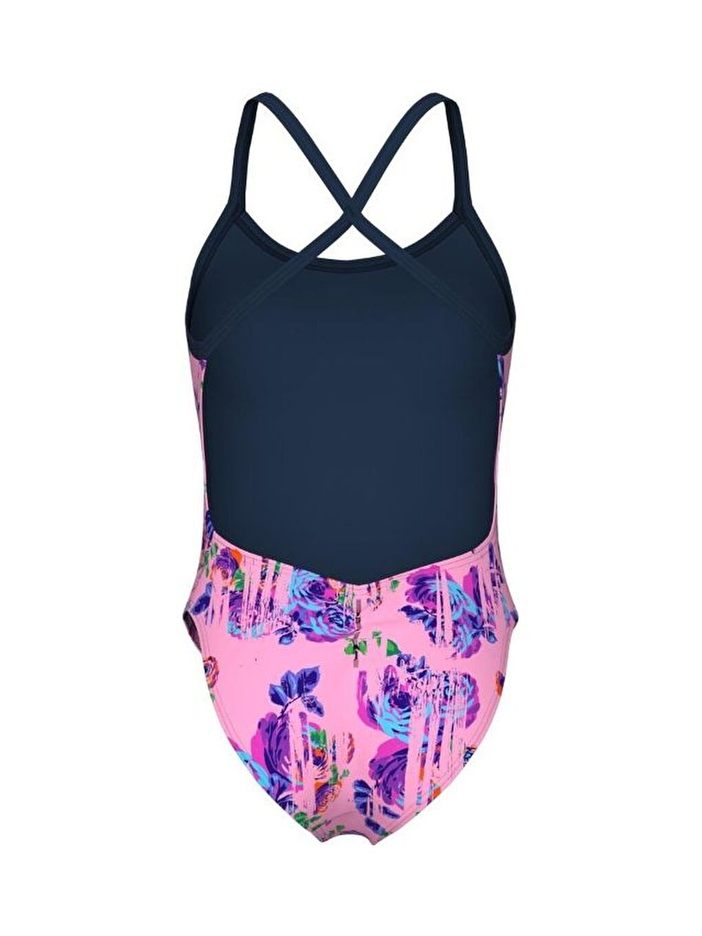 Pembe Rose Texture Kadın Yüzücü Mayosu 006641907-2