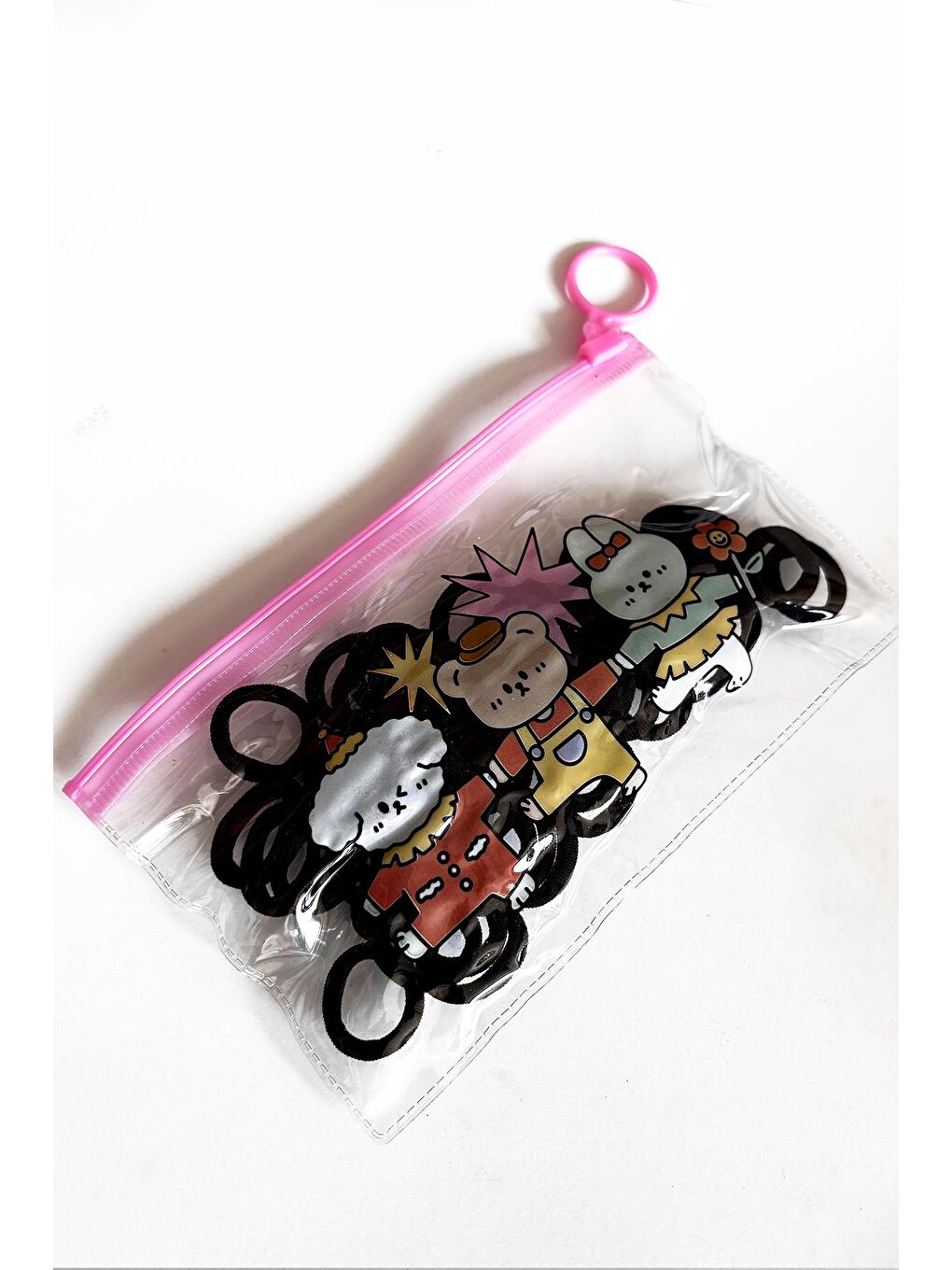 Çanta İçinde 50'Lİ Esnek Siyah Lastik Toka-2