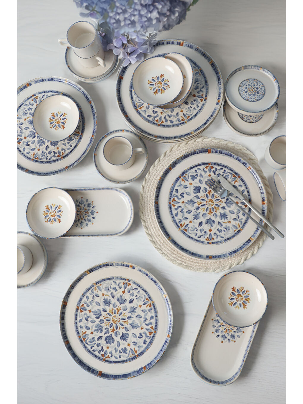 Karışık Sapphire Çeyiz Seti 26 Parça 6 kişilik