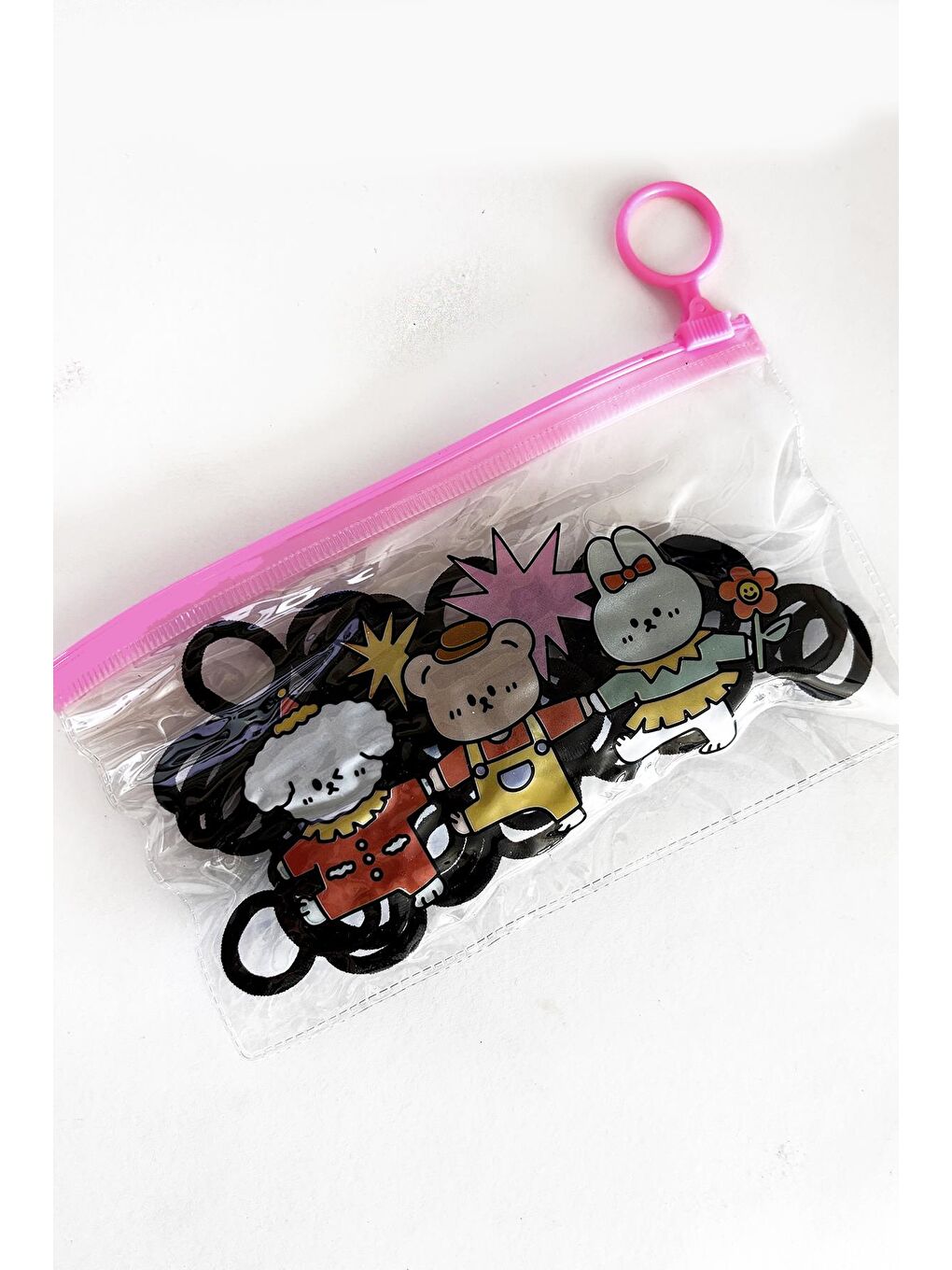 Çanta İçinde 50'Lİ Esnek Siyah Lastik Toka-3