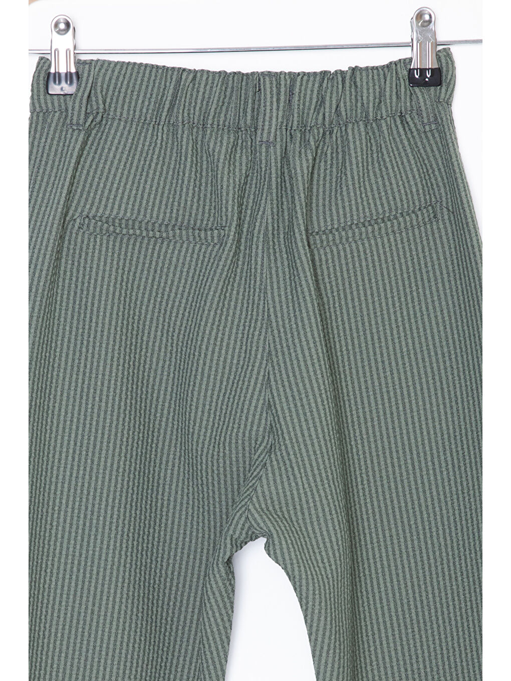 Wikiland Yeşil Beli Bağcıklı Duble Paça Erkek Çocuk Jogger Pantolon 20071 - 3