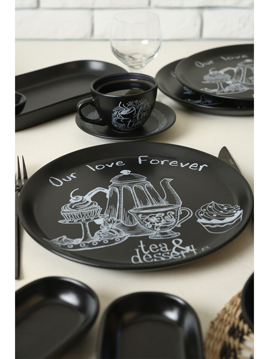 Karışık Tea & Desert Çeyiz Seti 26 Parça 6 kişilik-3