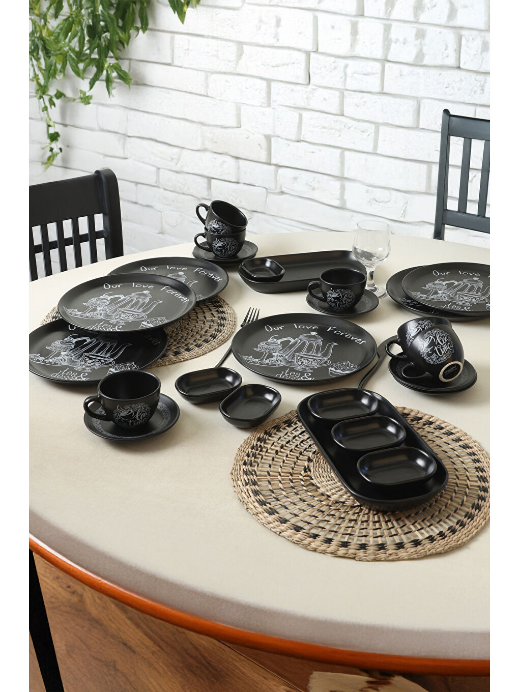 Karışık Tea & Desert Çeyiz Seti 26 Parça 6 kişilik-5