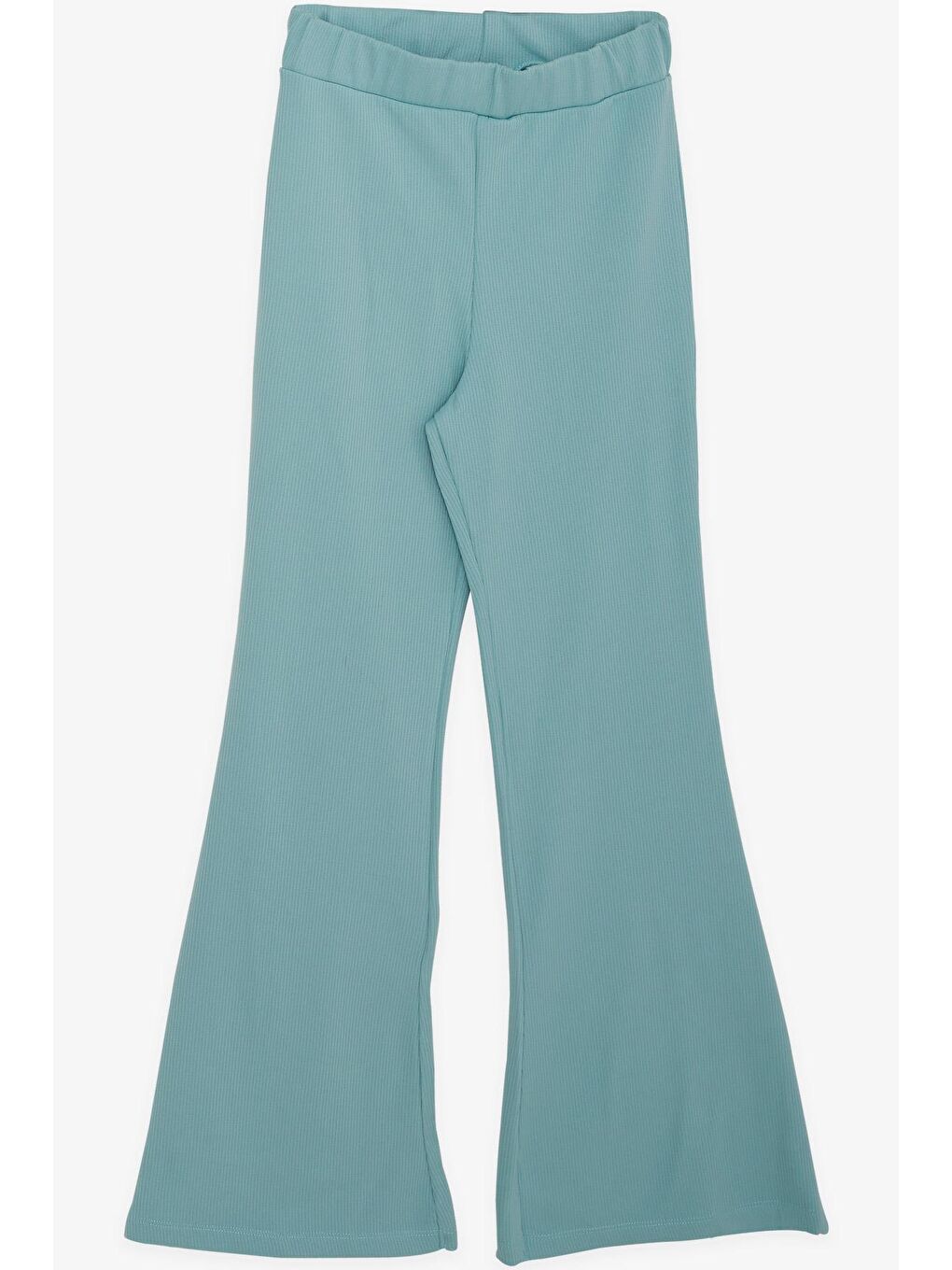 Turkuaz Kız Çocuk 3 lü Taytlı Takım Fitilli Fermuarlı Yazı Baskılı Su Yeşili (9-14 Yaş)-3