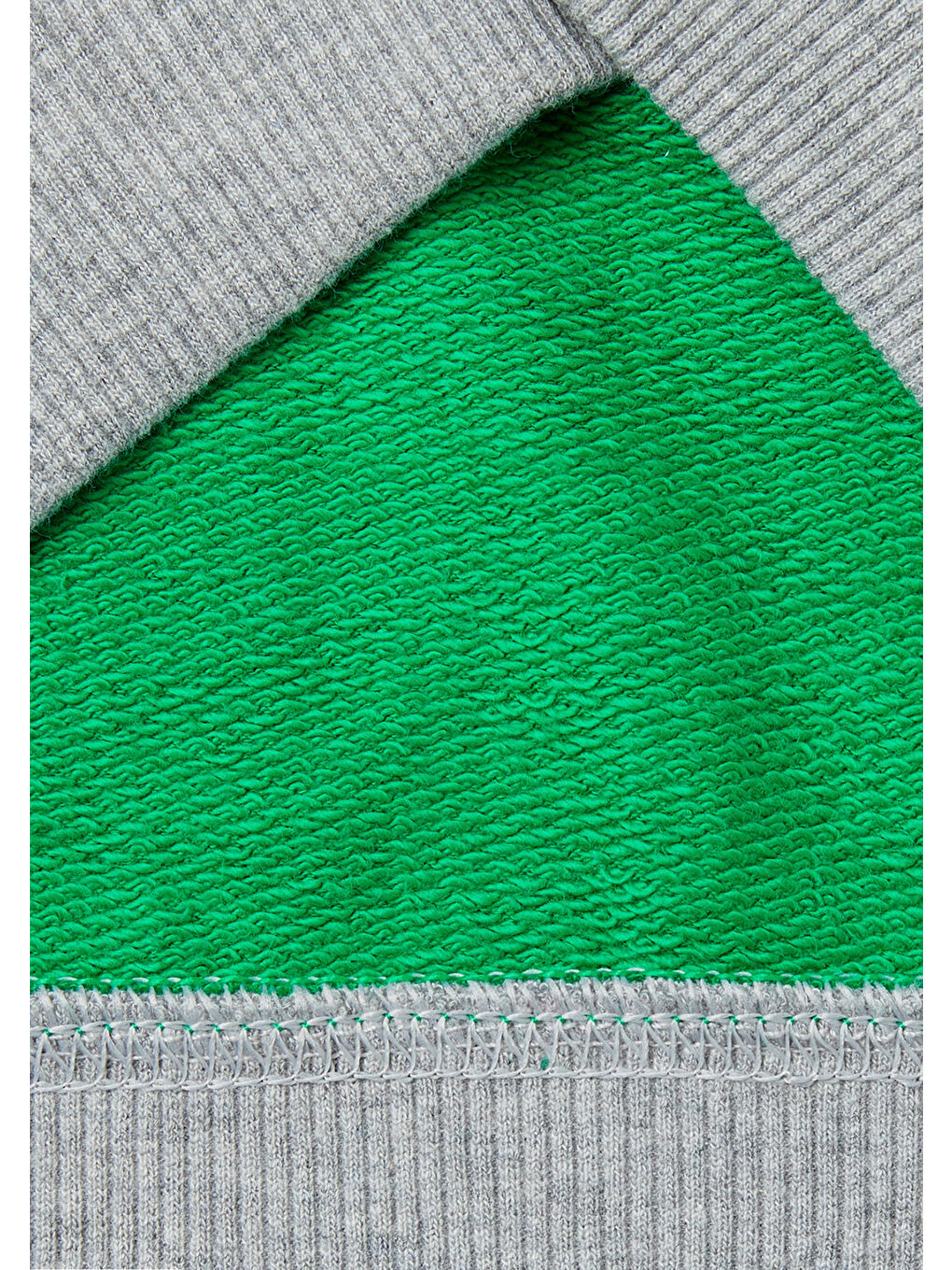 United Colors Of Benetton Erkek Çocuk Yeşil Mix Önü Logo İşlemeli Fermuarlı ve Kapüşonlu Sweatshirt - 2