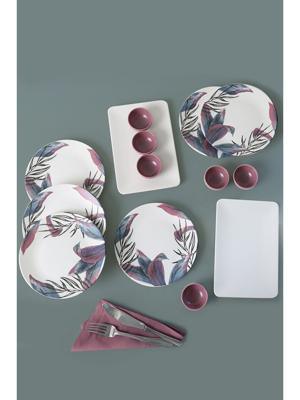 Karışık Vio Çeyiz Seti 14 Parça 6 kişilik-3