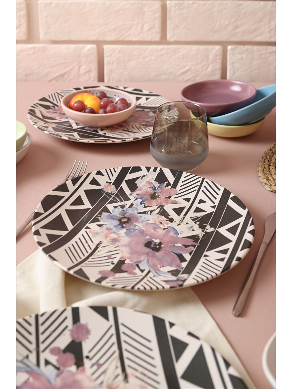 Karışık Leylak Çeyiz Seti 14 Parça 6 kişilik-3