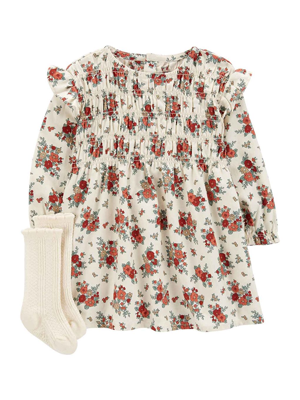 Karışık Kız Bebek 2'li Elbiseli Set