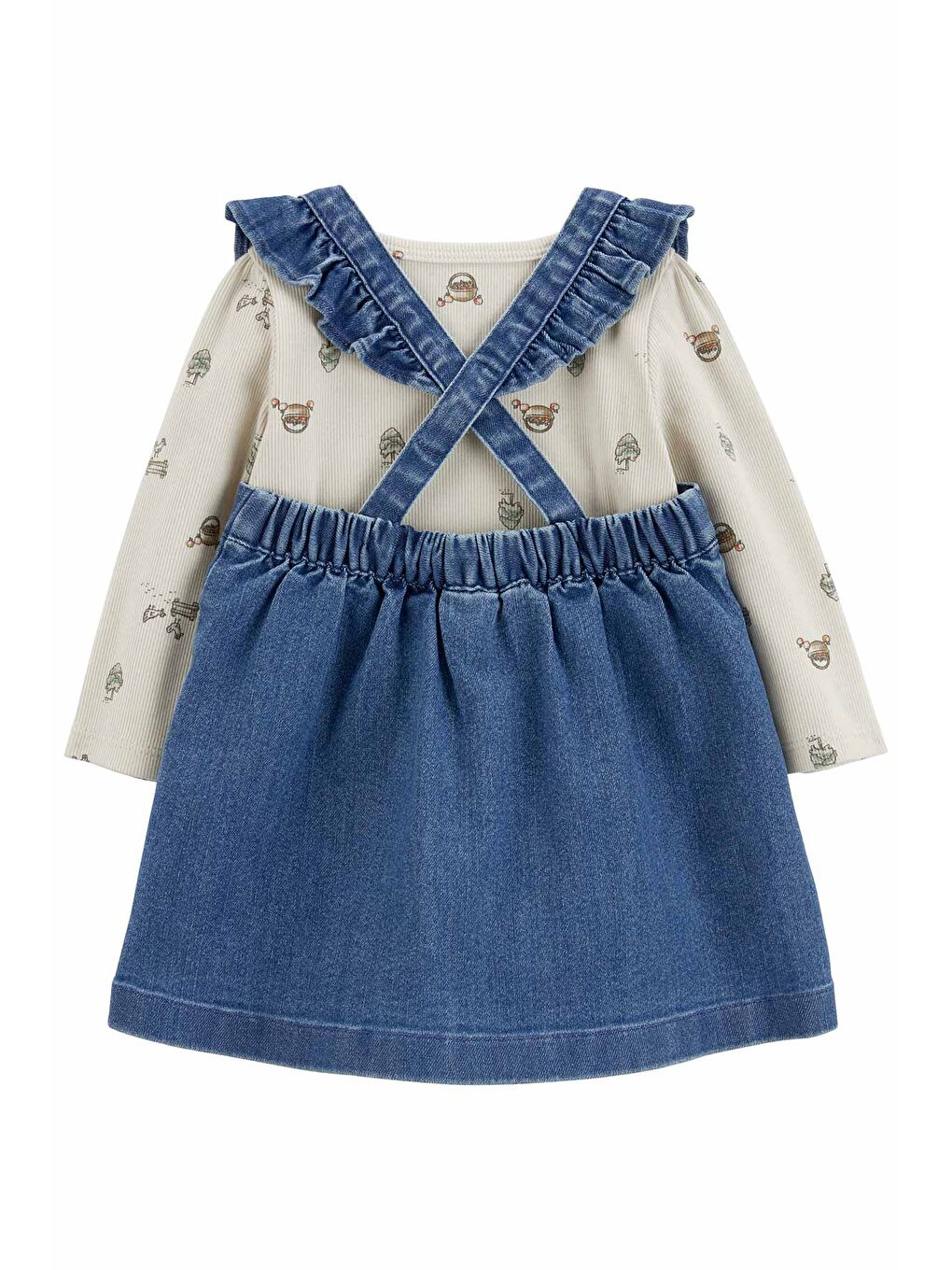 Karışık Kız Bebek Salopet Set 3'lü Paket-1