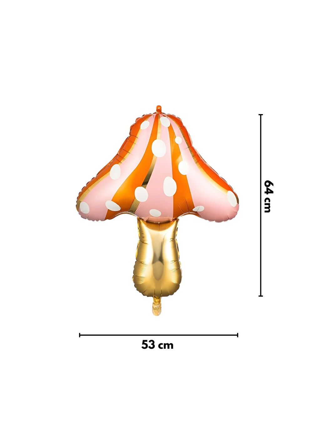 Turuncu  Mantar Figür Parti Balonu-2