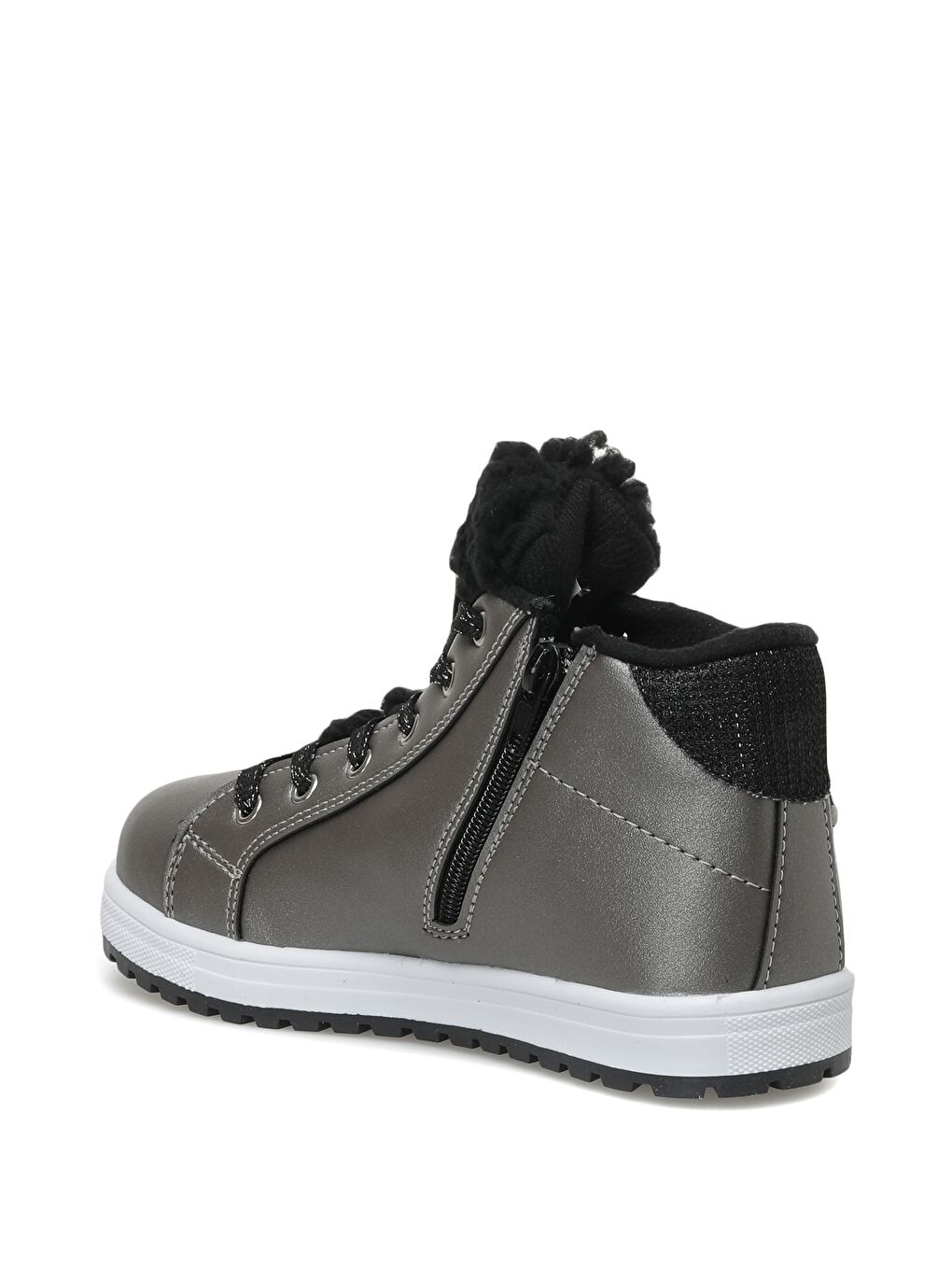 Seventeen Gri PELLİ.F 2PR Gümüş Kız Çocuk High Sneaker - 2