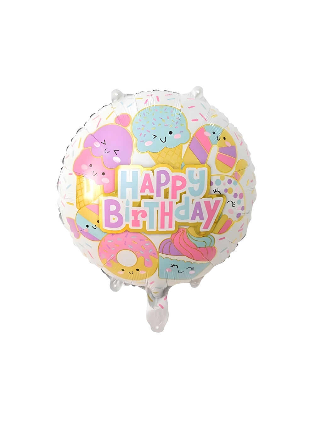 Karışık Çok Renkli Dondurma Temalı Parti Balonu