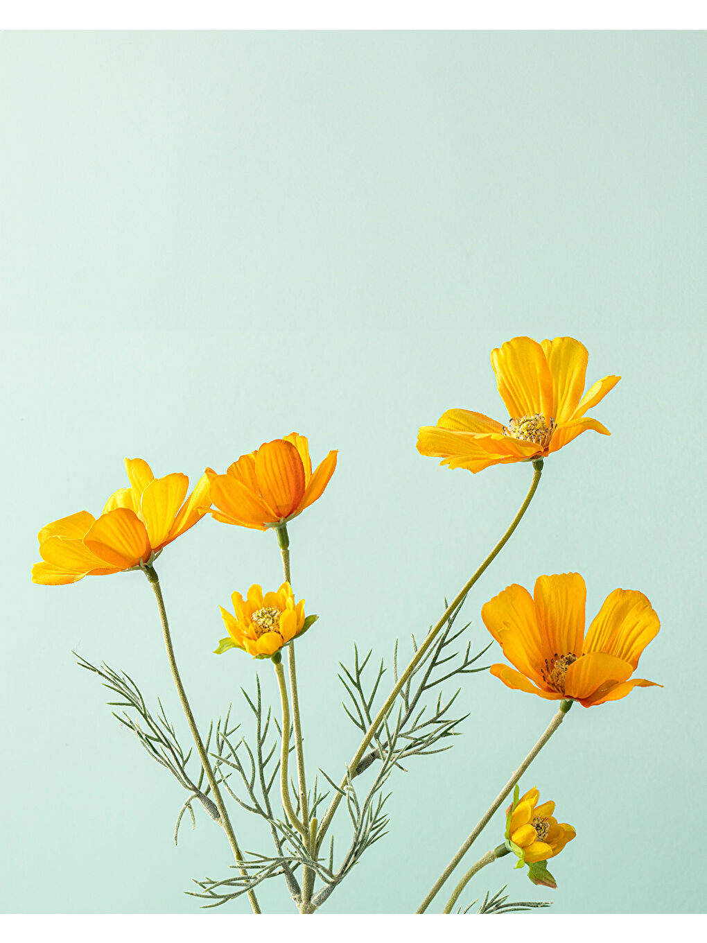 Daisy Tek Dal Yapay Çiçek Turuncu-1