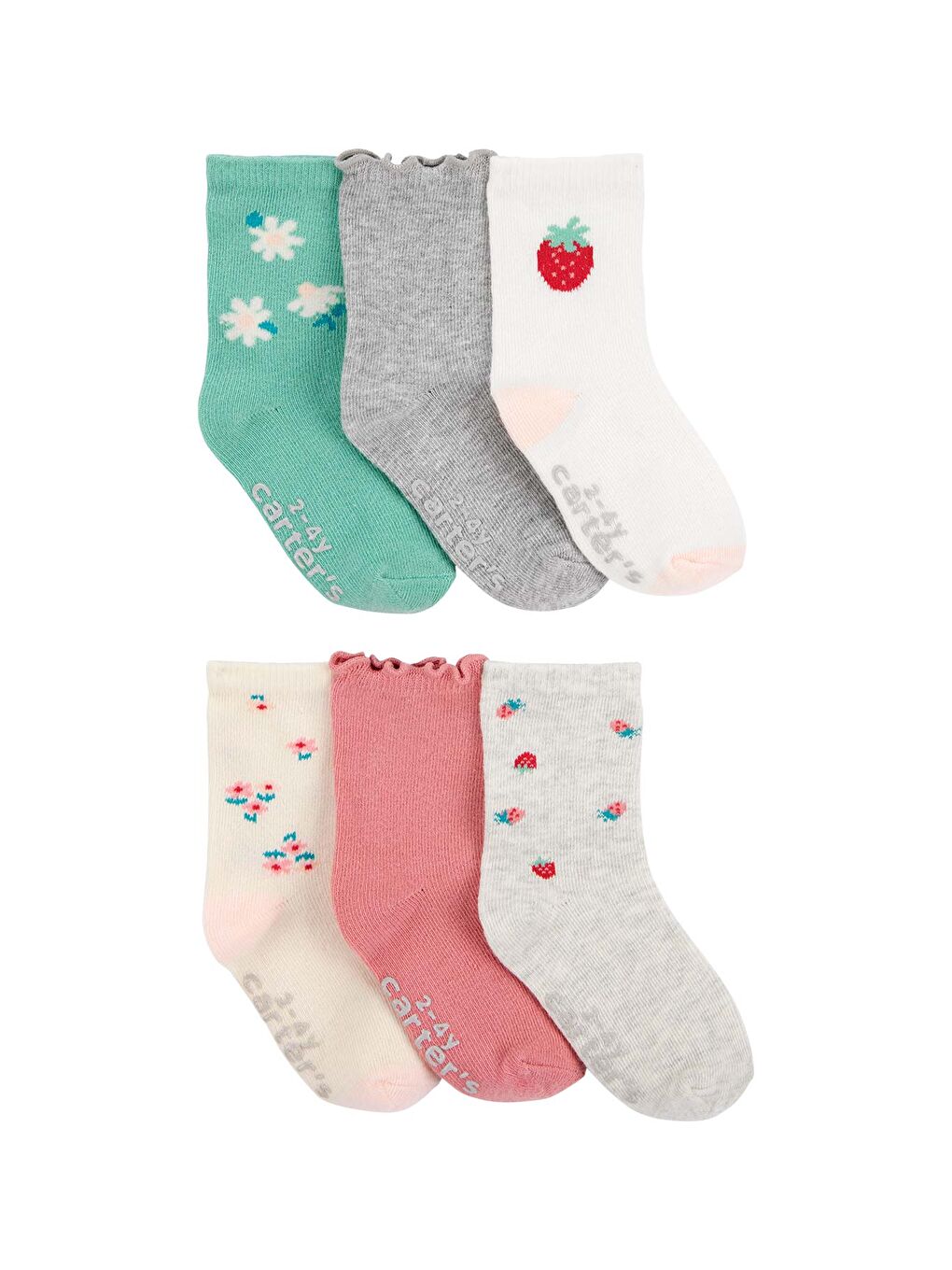 Carter's Karişik Küçük Kız Çocuk Çorap Set 6'lı Paket