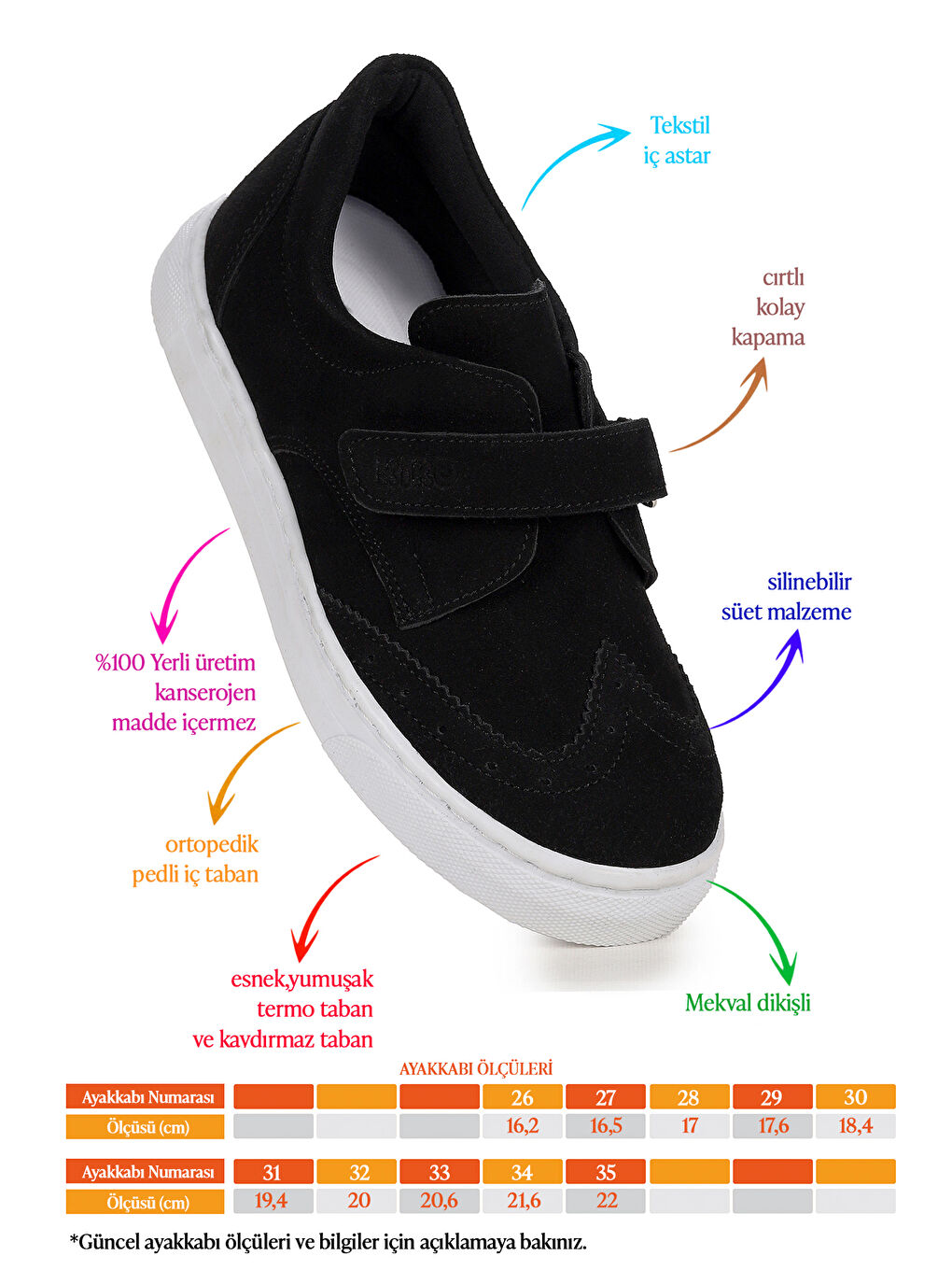 Siyah Richie Cırtlı Günlük Erkek Çocuk Casual Ayakkabı-1