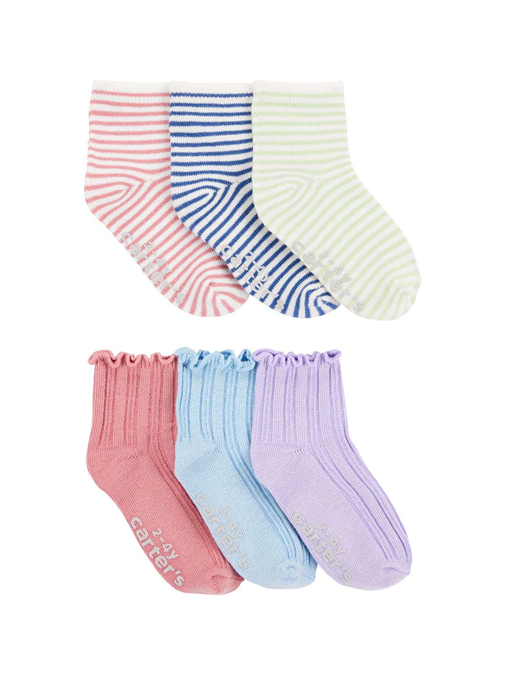 Carter's Karişik Küçük Kız Çocuk Çorap Set 6'lı Paket