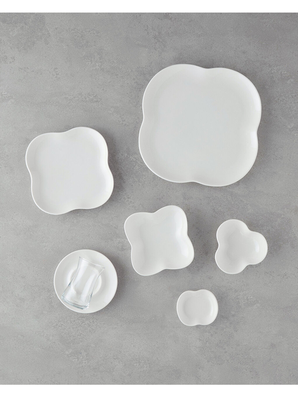 Flora Porselen Kahvaltı Takımı 26 Parça 6 Kişilik Beyaz-2