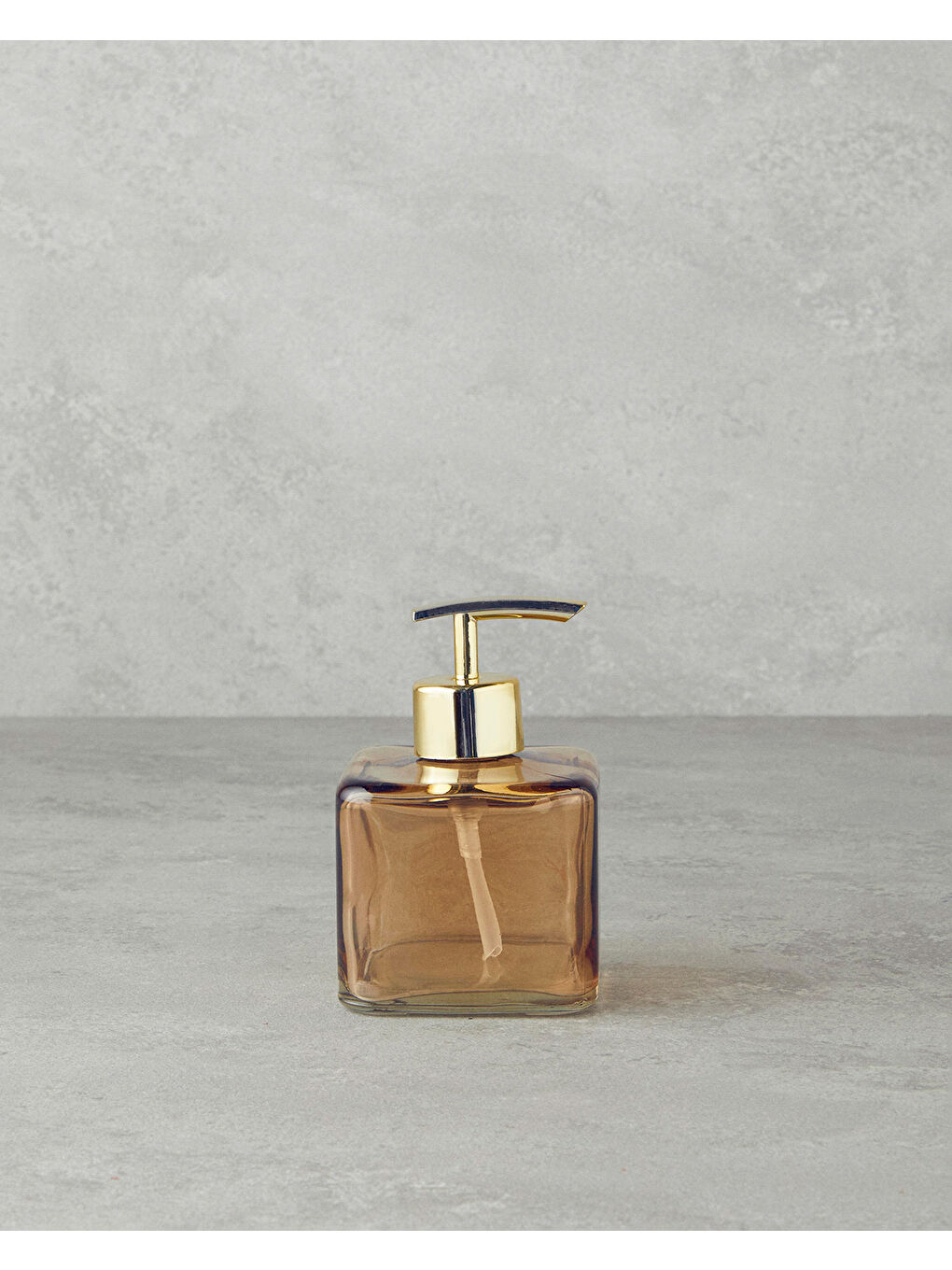 Sarı Nevana Cam Banyo Sıvı Sabunluk Amber