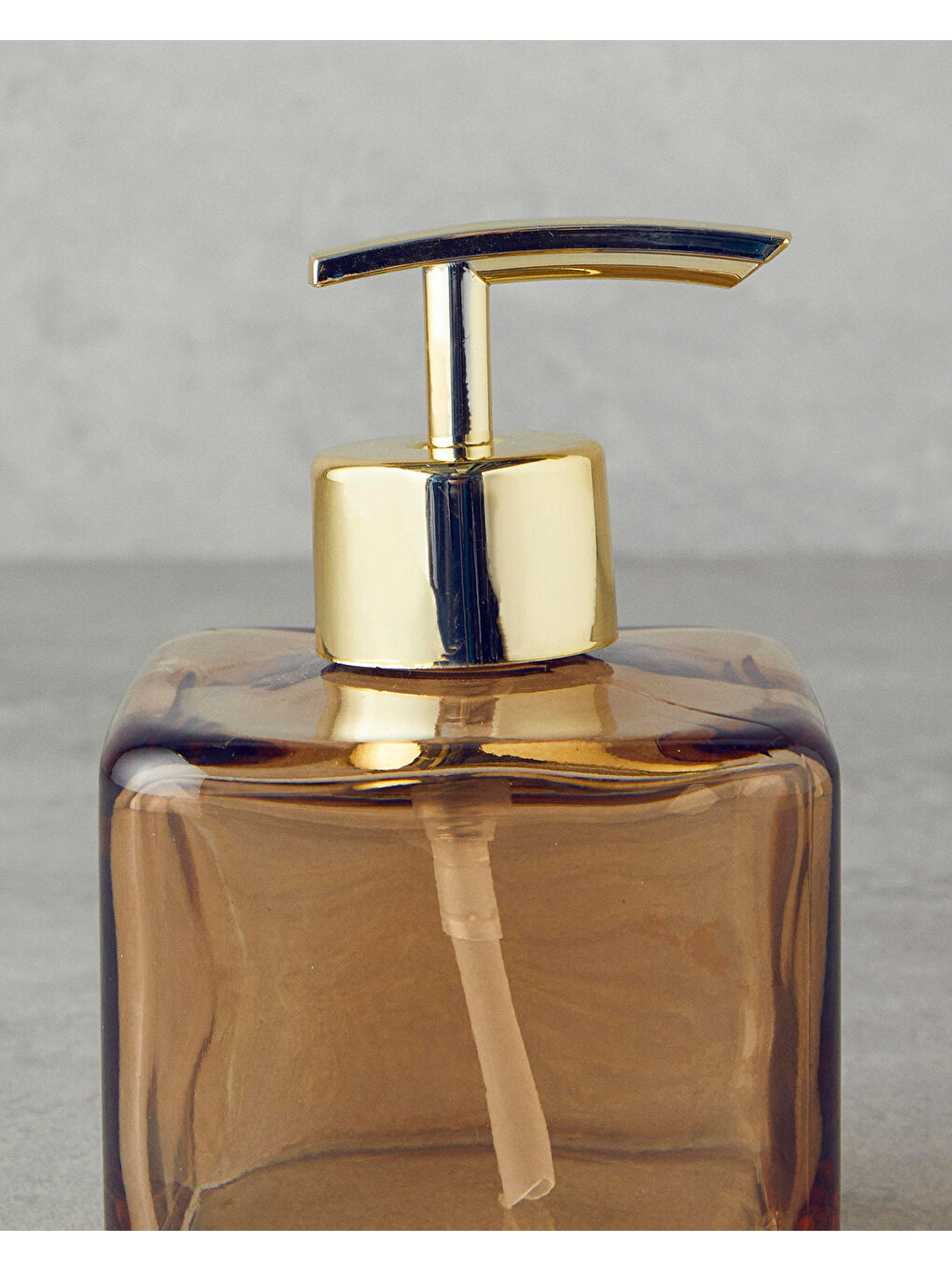 Sarı Nevana Cam Banyo Sıvı Sabunluk Amber-1