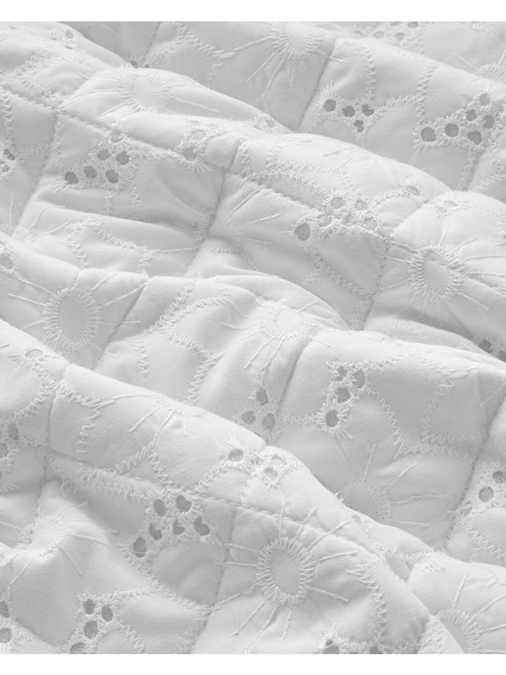 Victorian Whisper Çift Kişilik Yatak Örtüsü Takımı 200x220 cm Beyaz-3