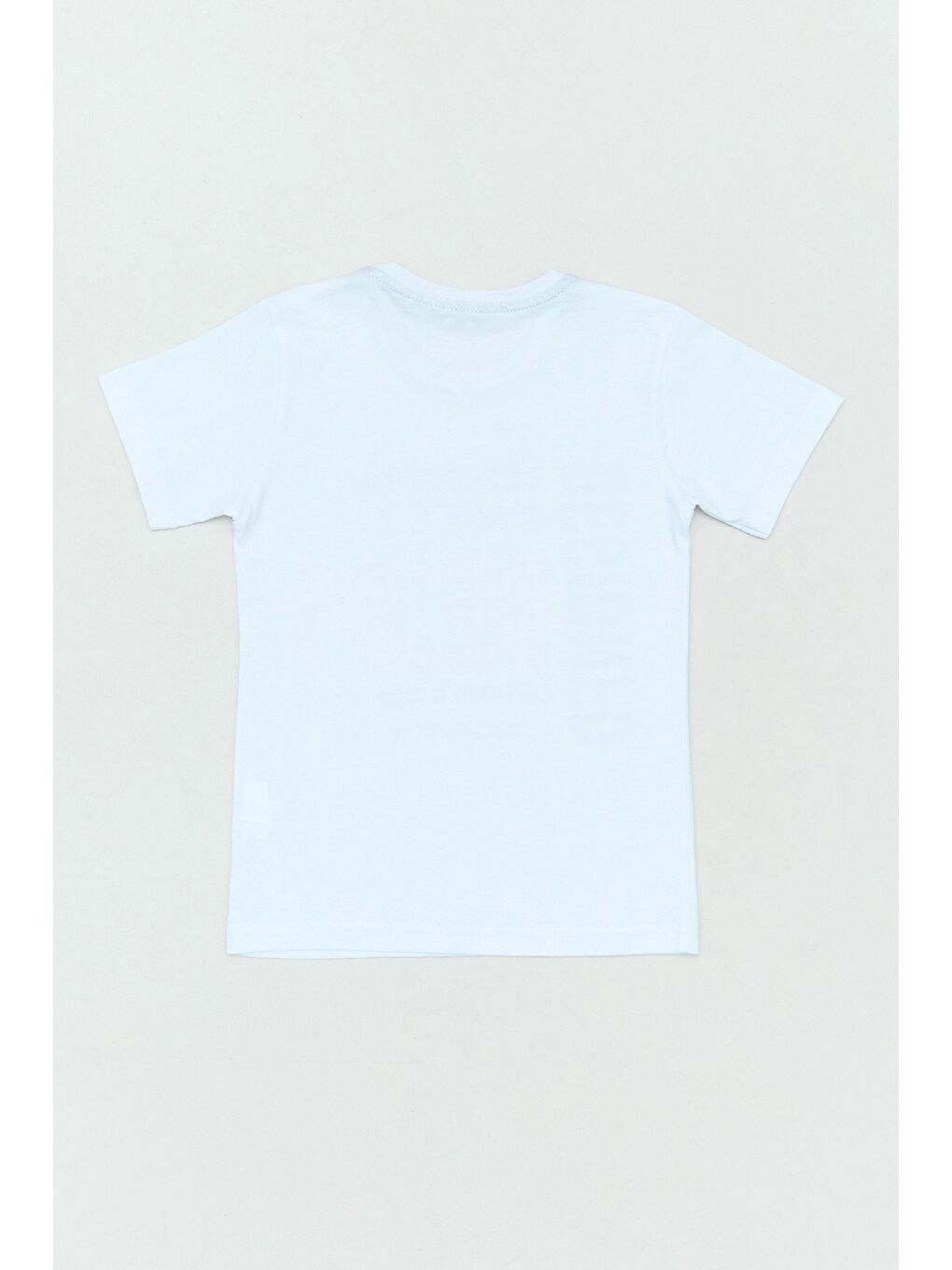 Mavi %100 Pamuk Yazı Baskılı Düğmeli 2 Li Erkek Çocuk Takım-4