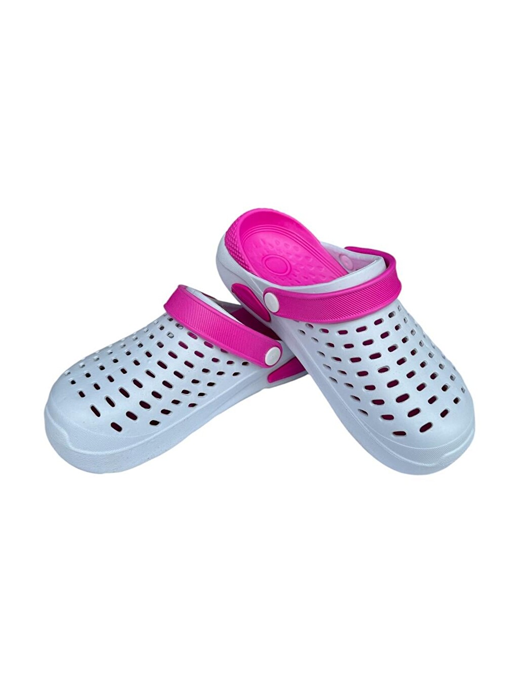 Unisex Comfort Eva Taban Terlik Beyaz - Pembe-3