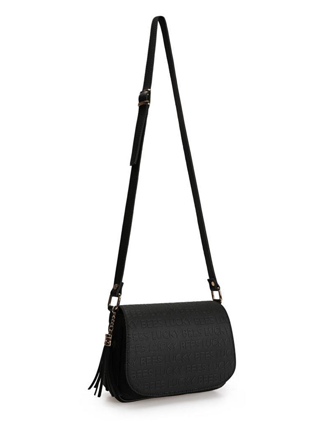 Siyah Desenli Kadın El ve Omuz Çantası-3