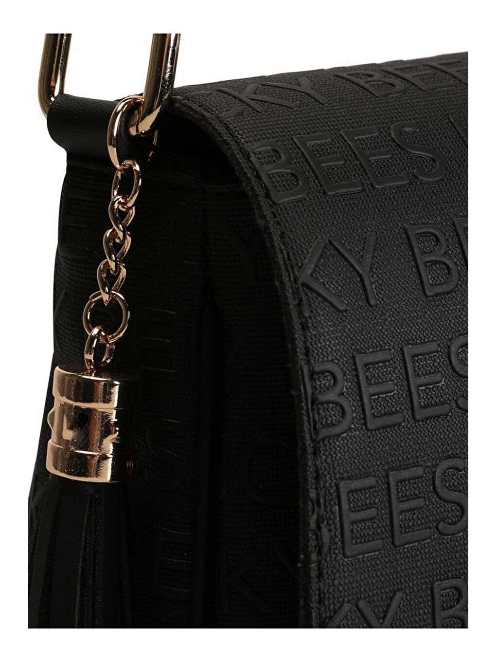 Siyah Desenli Kadın El ve Omuz Çantası-4