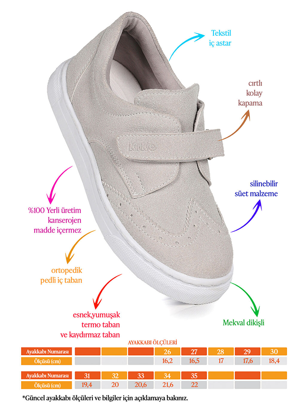 Bej Richie Cırtlı Günlük Erkek Çocuk Casual Ayakkabı-1