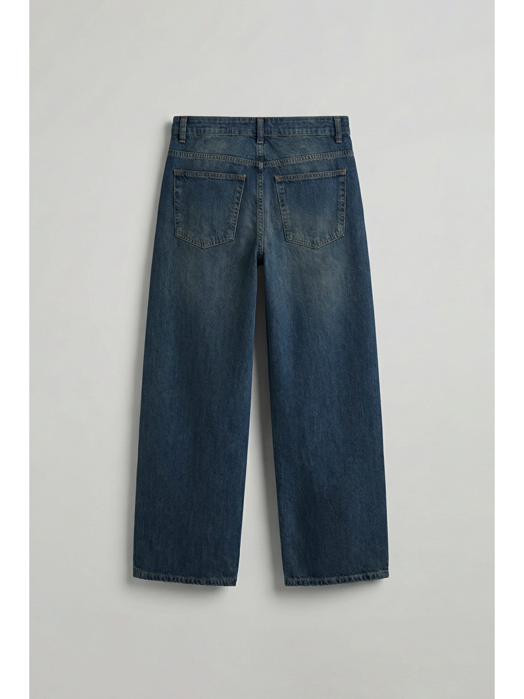 Erkek Süper Baggy Fit Jean Pantolon Koyu Mavi-1