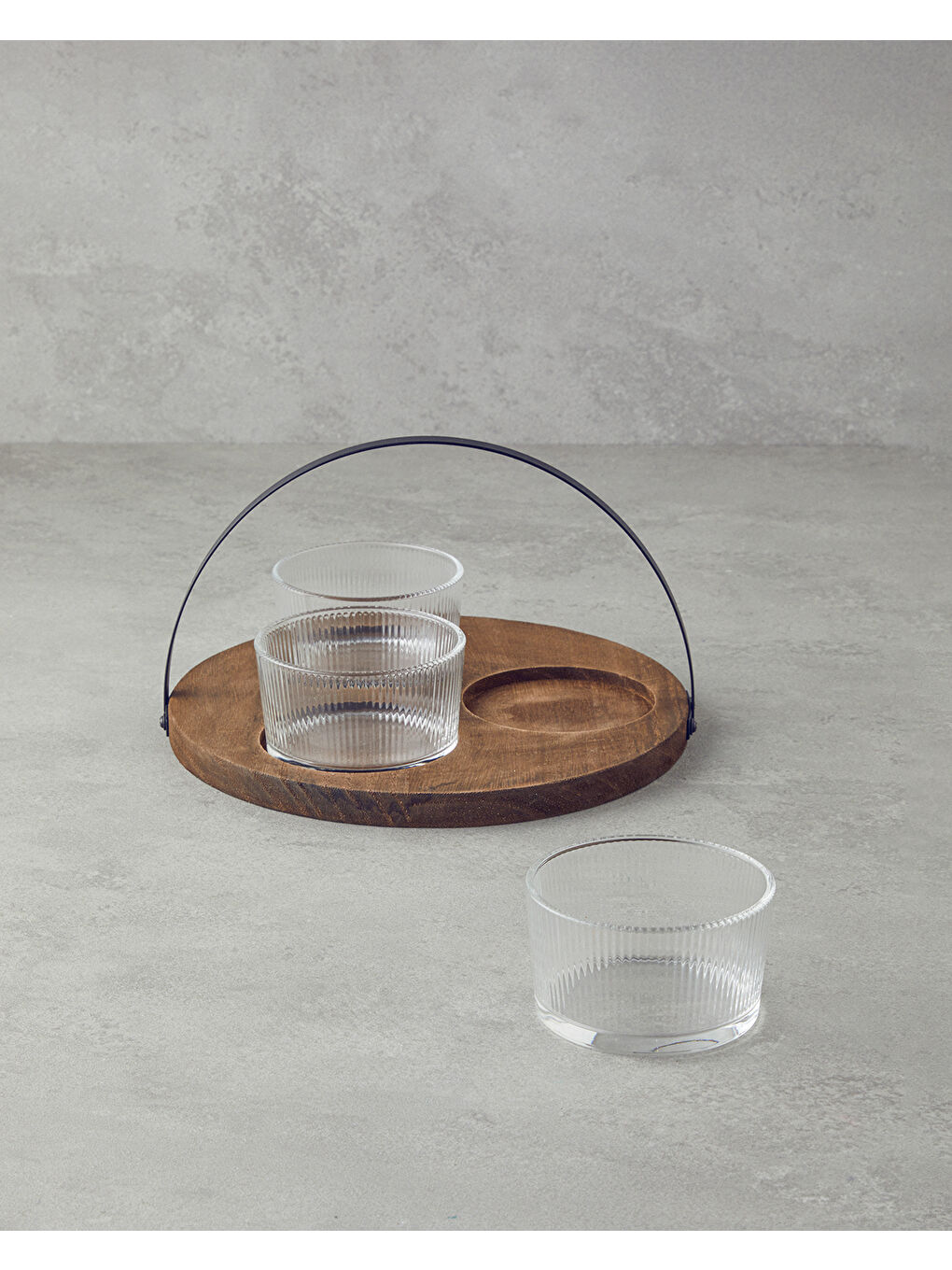 Renksiz Ivy Akasya-Cam 4 Parça Sunumluk 180 ml Şeffaf-1