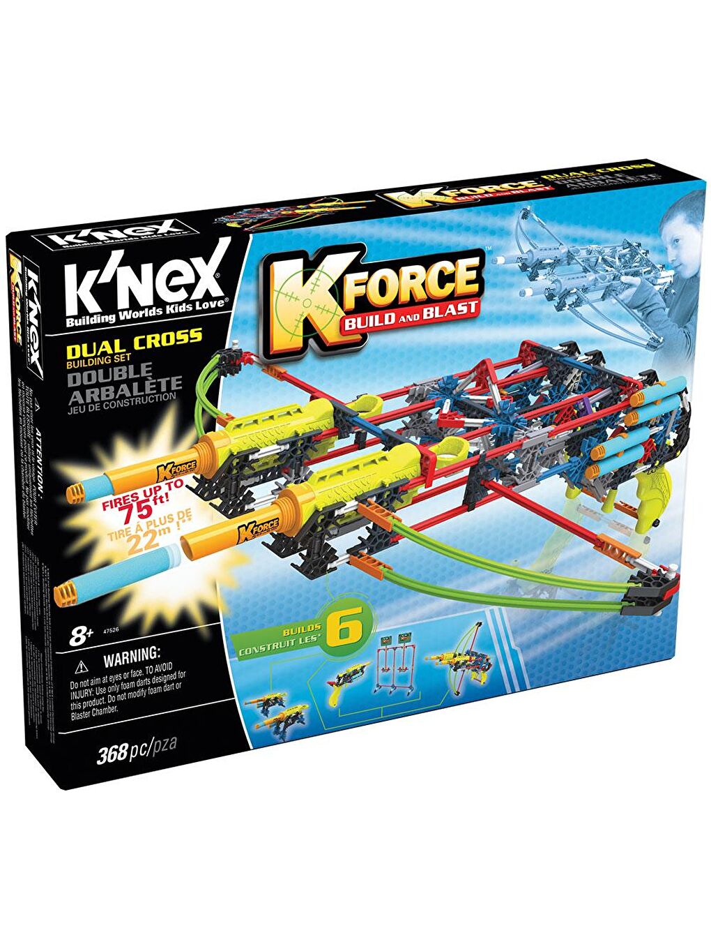 KNex Karışık K'Nex K-Force Dual Cross Yapı Seti 47526 - 1